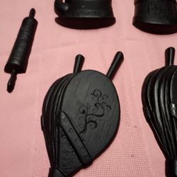 Vintage Sexton 1960s Cast Aluminum And Cast Iron Wall Hangers