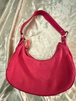Liz Claiborne Pink Woven Hobo Shoulder Bag