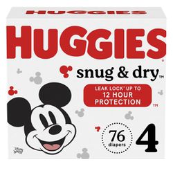 Huggies Snug & Dry box size 4 (76 ct)