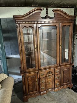 Wood China Hutch