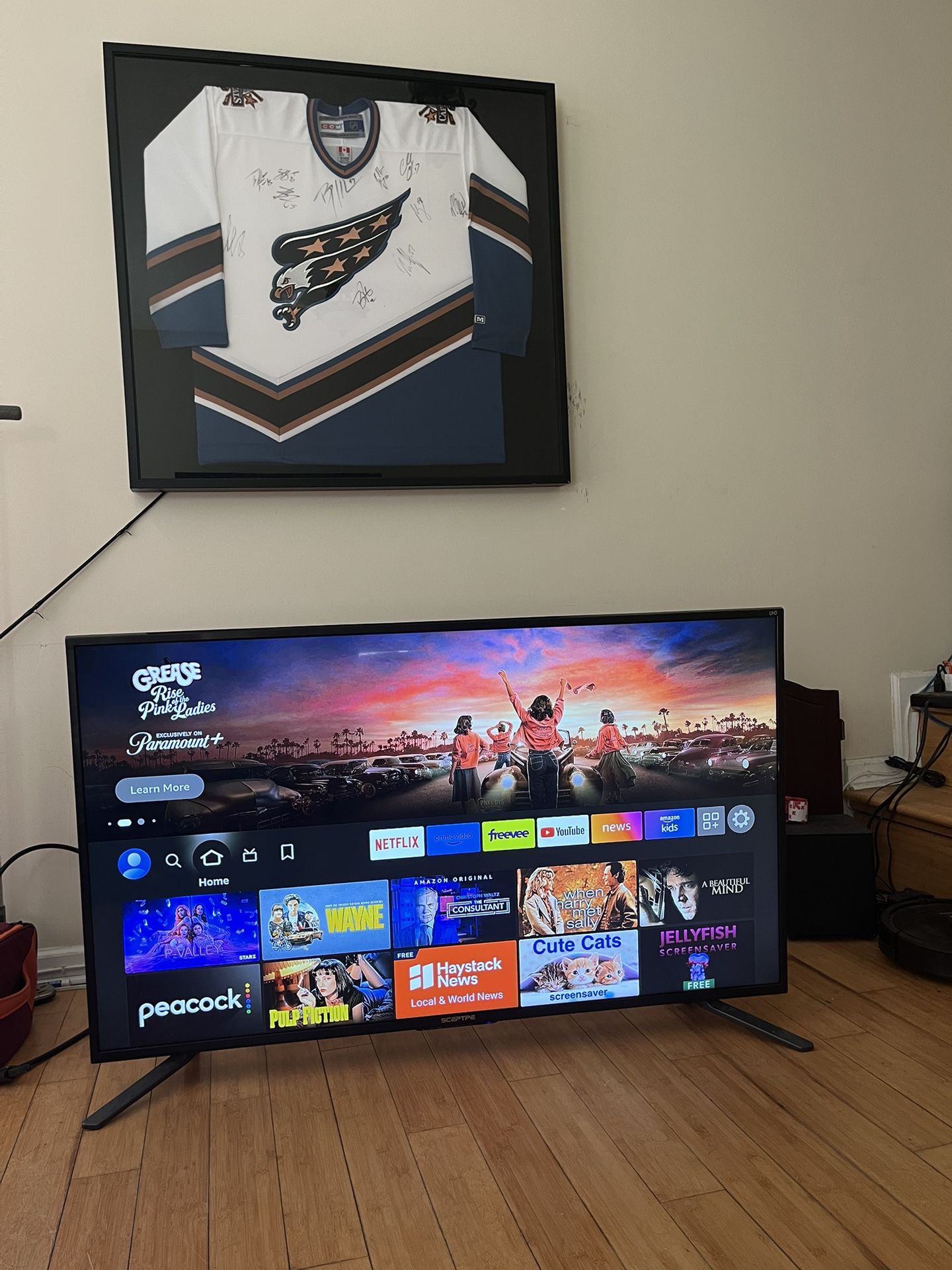 55” Television With Amazon Firestick 