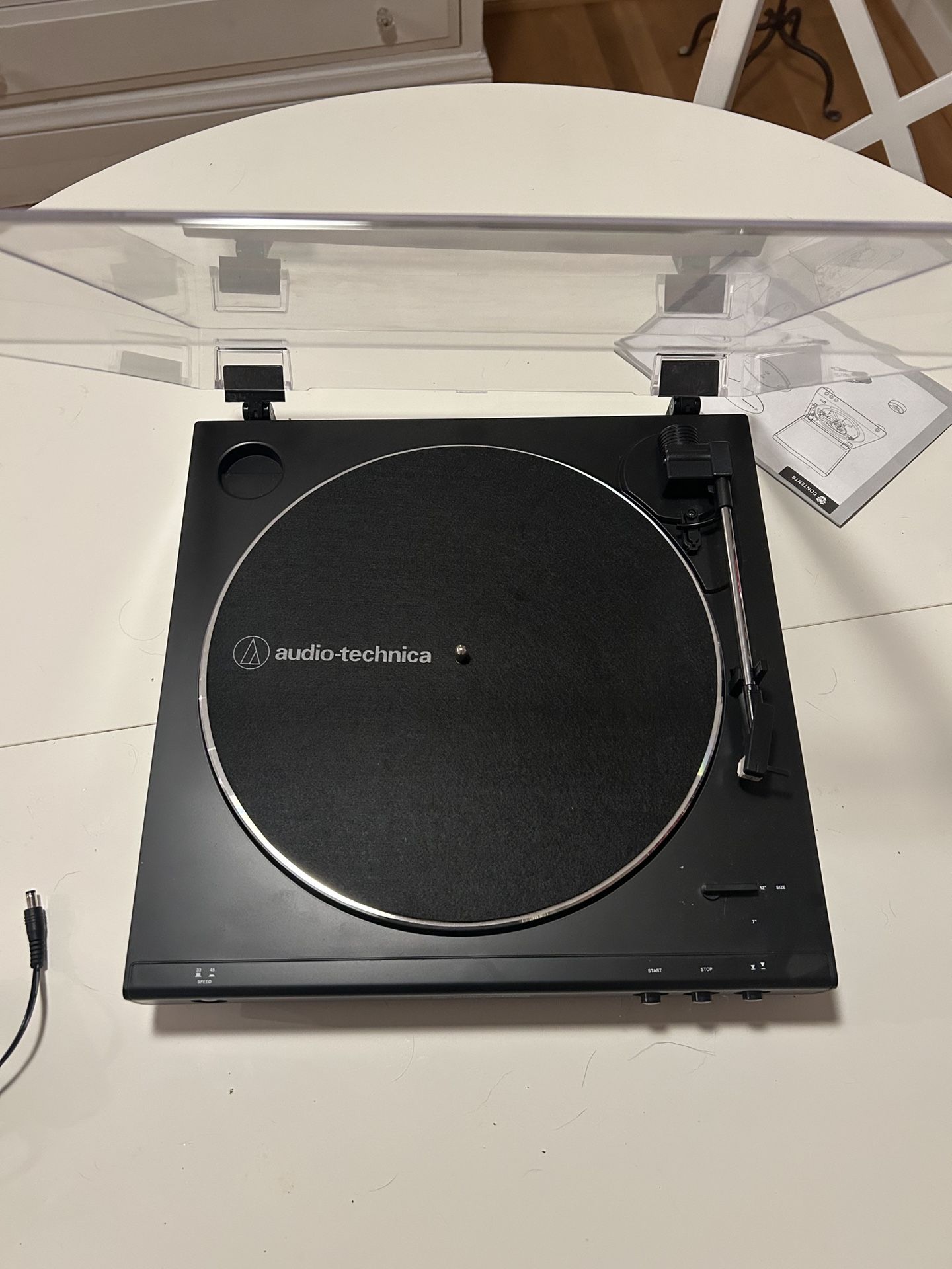 Audio Technica AT-LP60X Fully Automatic Belt Drive Stereo Turntable, Black