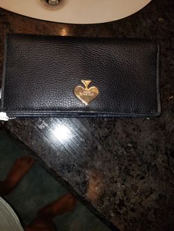 Black new late spade wallet