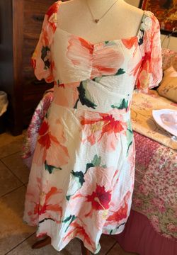 Floral midi dress