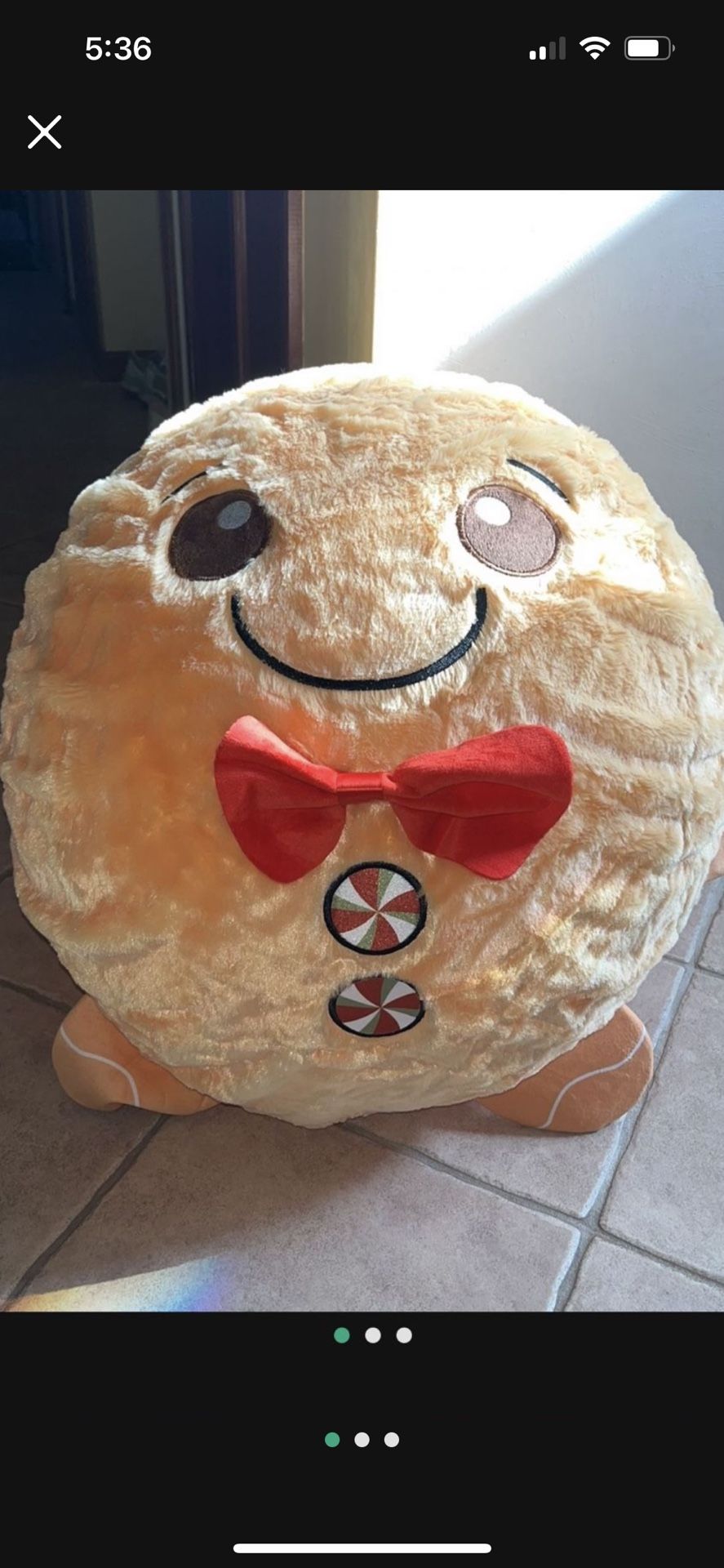 Plush Toy- Christmas Ginger Bread Man - Large 2 Feet High!