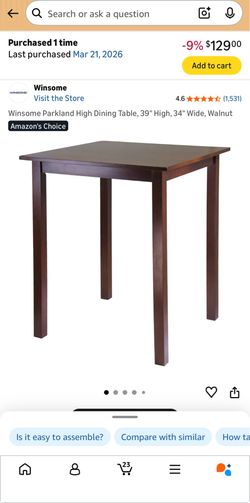 Dining room table