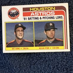 1982 Houston Astros, ‘81 Batting & Pitching.