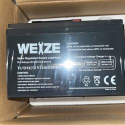 WEIZE VALUE REGULATED BATTERIES 2 Pk See PICTURES FOR STRENGTH 