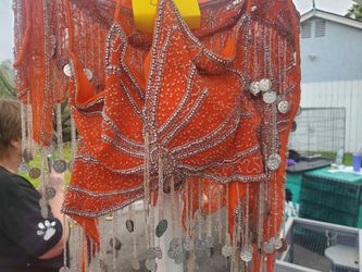 New Bellydance Top And Scarf Costume