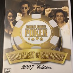 World Series Of POKER TOURNAMENT Of CHAMPIONS 2007 Edition (Nintendo Wii + Wii U)