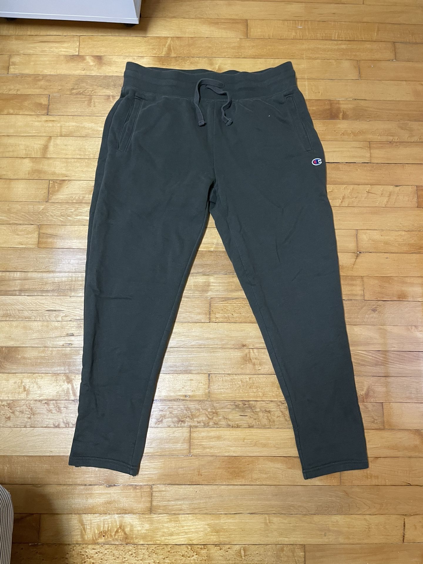 Green champion joggers size LARGE