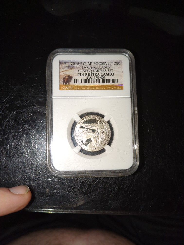 2016 S Clad Roosevelt 25c Early Release Slab