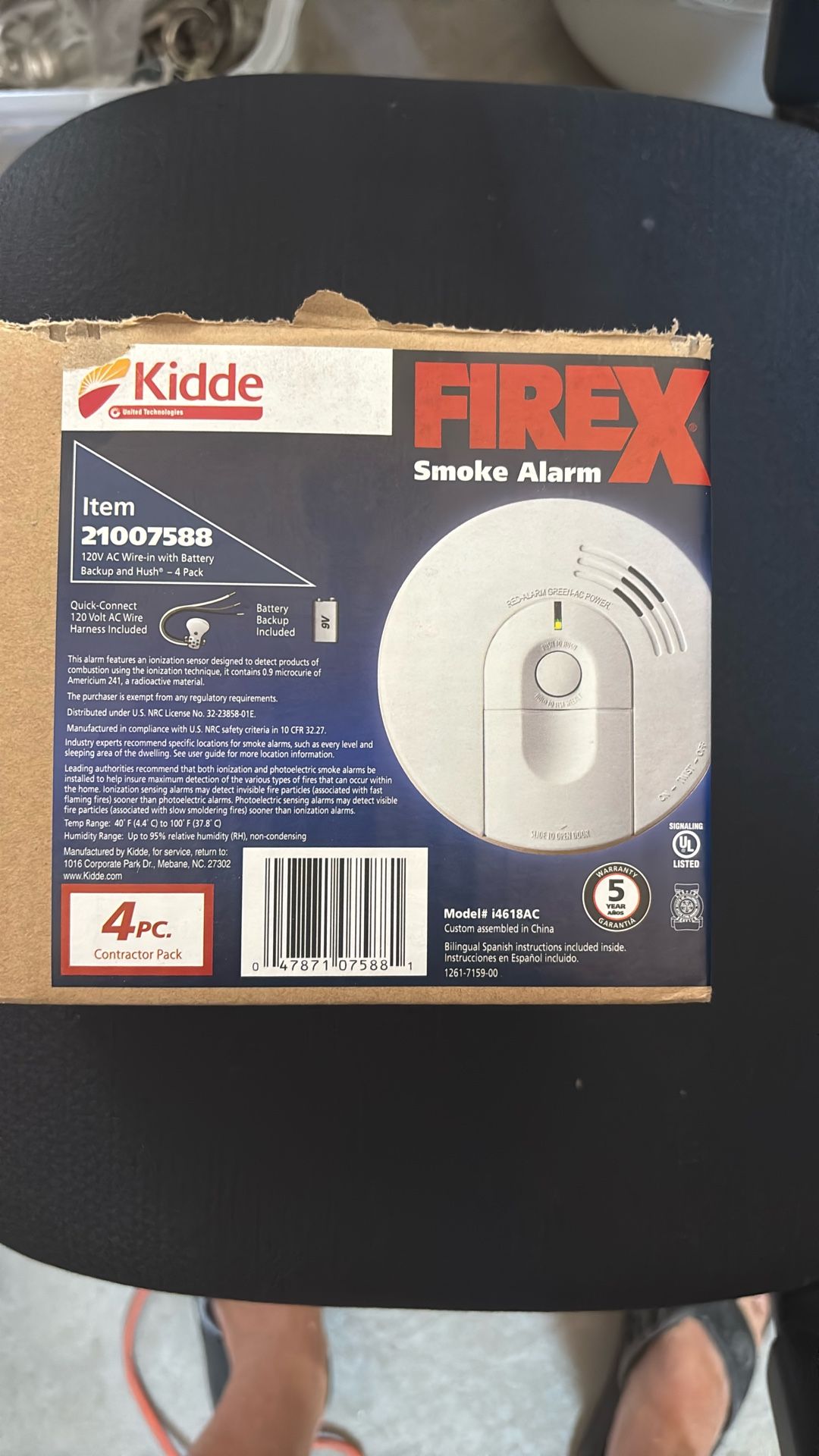 Firex Direct Wire Smoke Detector 