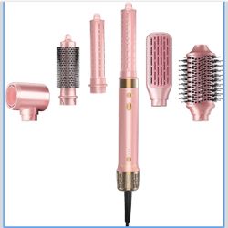 StyleVibe 6-in-1 Air Styler, Hair Dryer & Blow Dryer Brush with Auto-Wrap Curl L/R, Fast Drying, Smooth Blowouts, Root-Lift Volume, No Heat Damage Fri