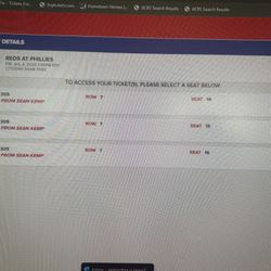 PHILLIES TICKETS - 3 SEATS - JULY 4th 