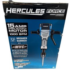HERCULES HE31 Hex Breaker Hammer, Max Vibration 15A 66 lb 56407 Brand New In Box