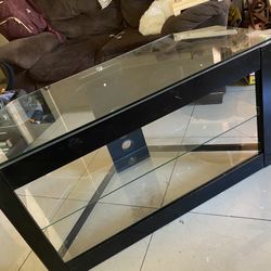 Glass TV stand