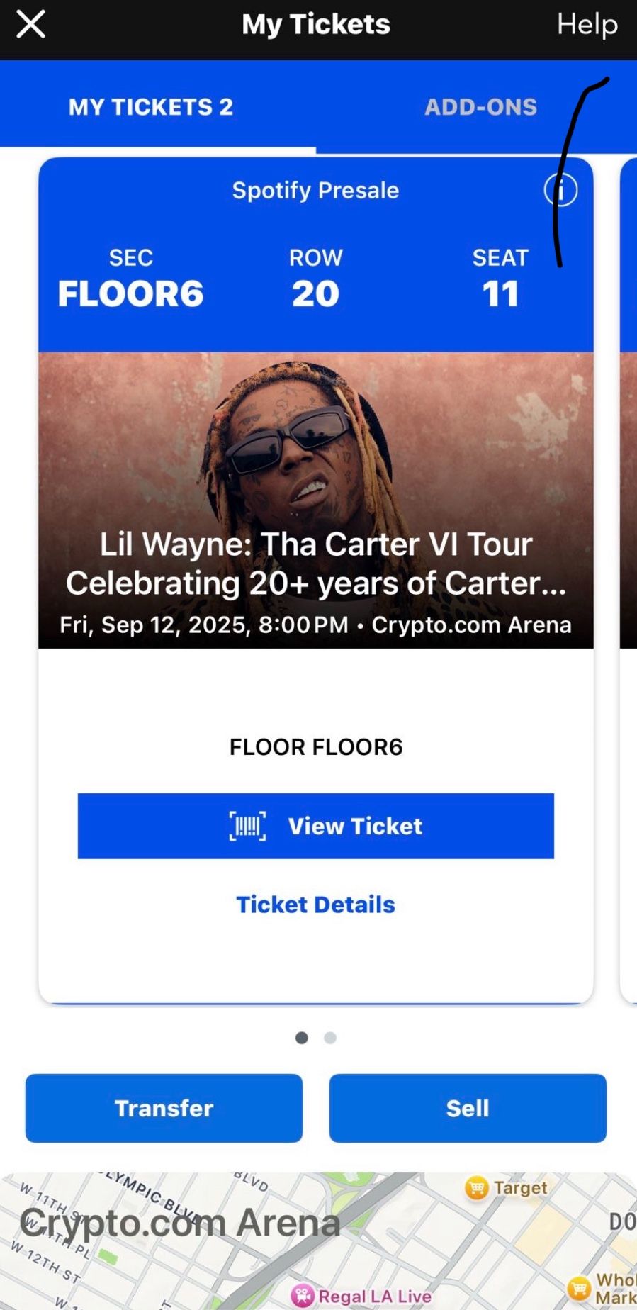 Lil Wayne Floor Concert Tickets
