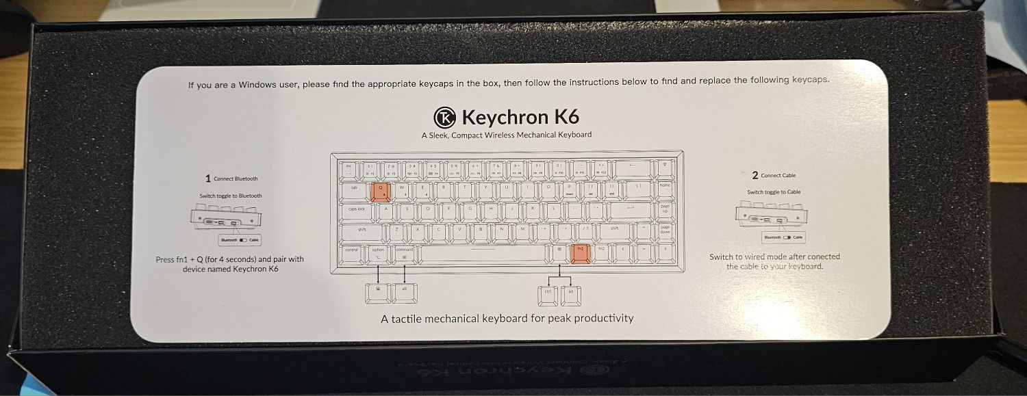 Keychron K6 Wireless Mechanical Keyboard