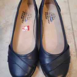 LifeStide Velocity  LOYAL Womens BLUE Flat Ballet Slip On