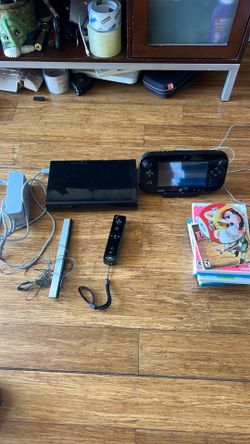 Nintendo Wii U with games