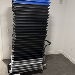 Zion Vertical display cases with risers - brand new