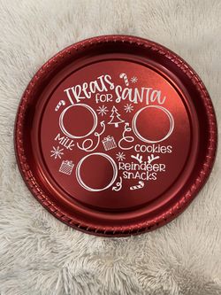Santa Cookie Plate