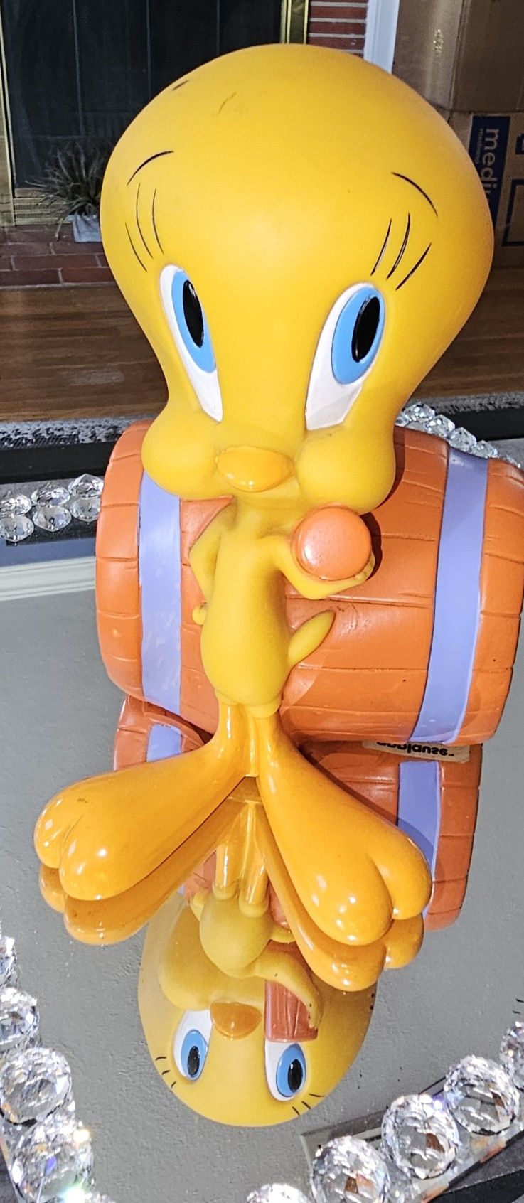 🔥 Warner Brothers, Vintage, APPLAUSE TWEETY BIRD Warner Bros. Vintage 1997 Coin Money Piggy Bank Large Toy