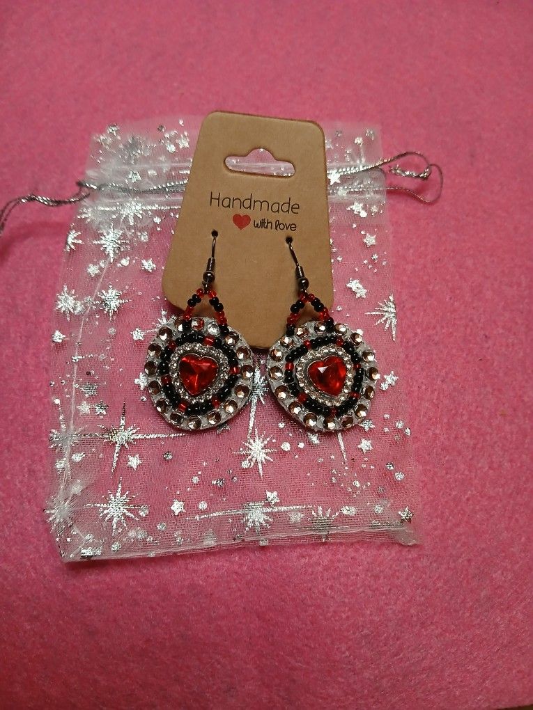 Hand Beaded And Hand Made Earrings