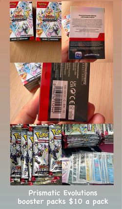 Pokémon Prismatic Evolutions Booster Packs