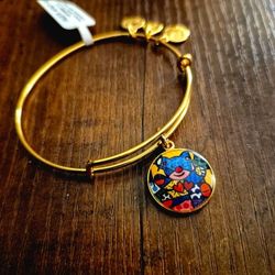 Alex and Ani Romero Britto Bear Charm Bracelet - Vibrant, Adjustable, NWT