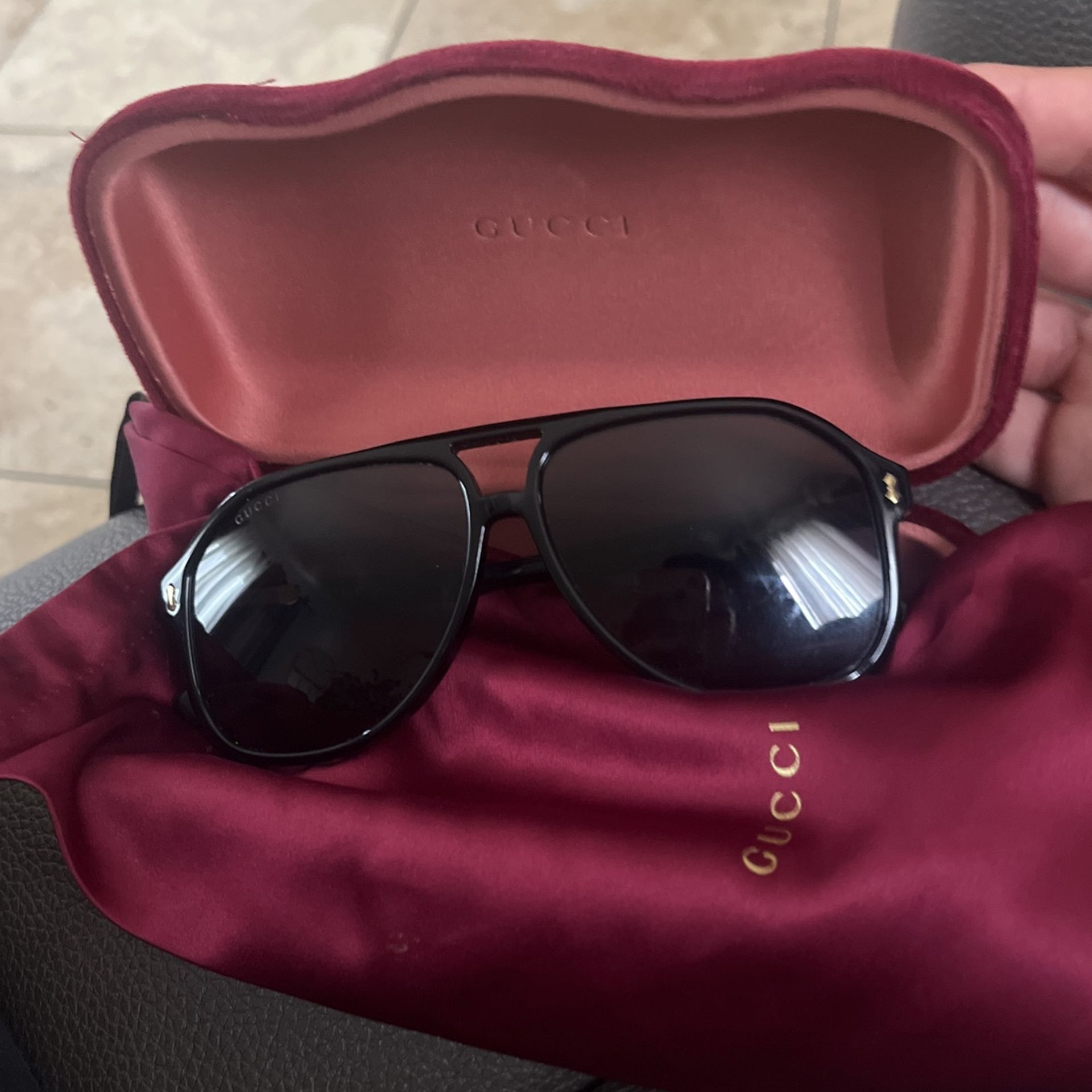 Real Gucci Glasses For Men Black Color Got It For 400$ Asking 280