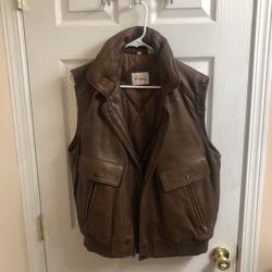 Vintage Adam Spencer Leather Vest Men’s Medium