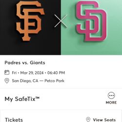 2 Tickets Friday March 29 