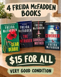 4 Freida McFadden Thrillers — Very Good Condition
