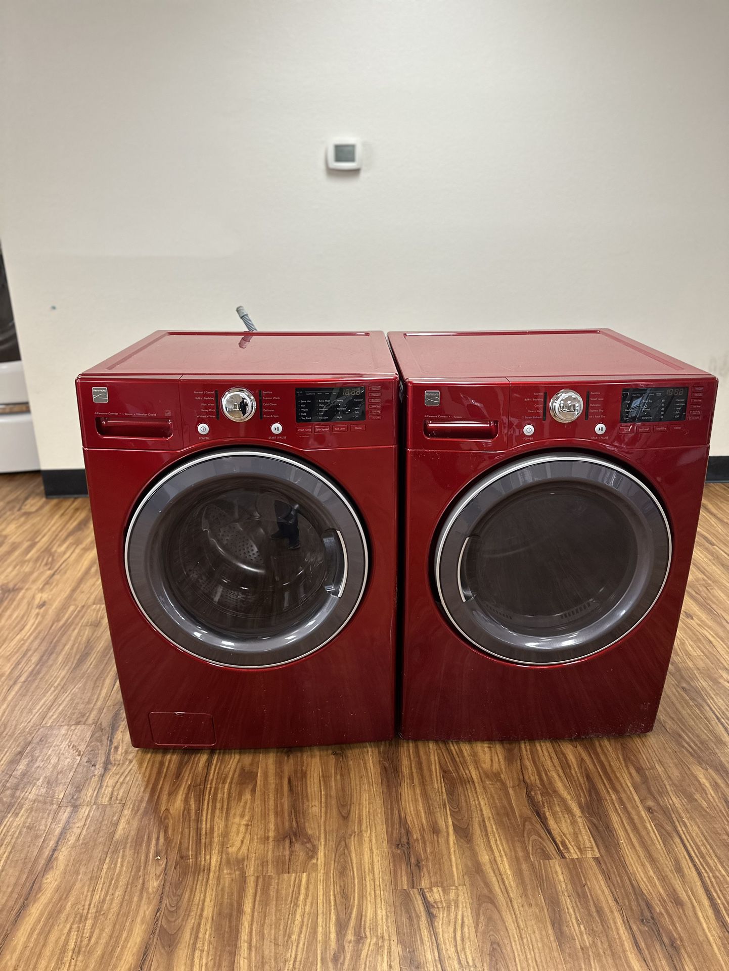  Kenmore  XL Capacity  Electric washer and dryer  , comes with a 30-day warranty.