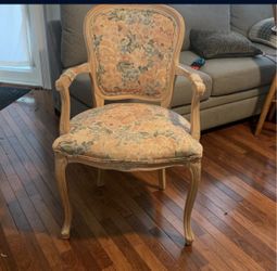 Antique Floral Chair