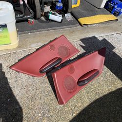 BMW E46 M3 convertible rear door cards (Imola Red)