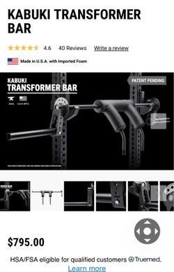 Kabuki Transformer Safety Squat Bar