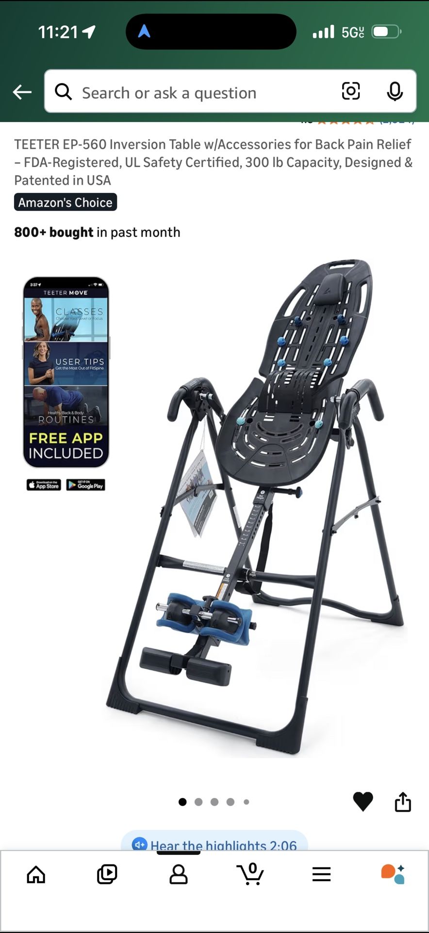 Inversion Table 