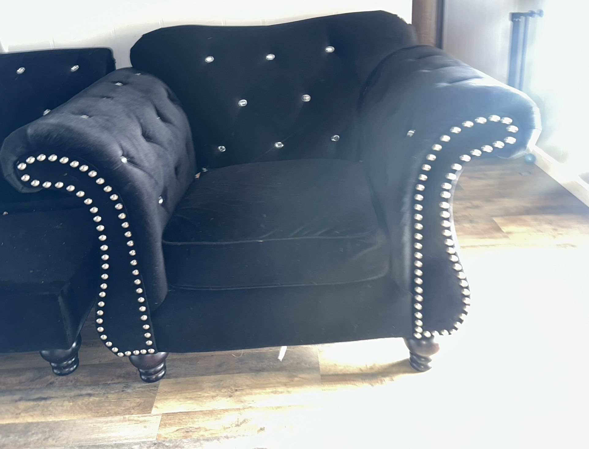 Black With Diamonds Sofa