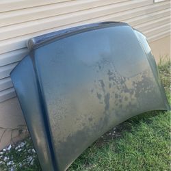 04-08 Ford F-150 Hood Good Condition Green 