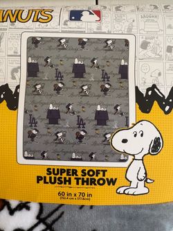 NEW!! SNOOPY  x LA DODGERS SOFT BLANKET