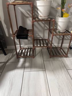 Wooden Plant stand for Indoor/outdoor use - two stands