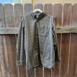 Carhartt Plaid Button Down Shirt Men’s XL Tall Workwear Long Sleeve 
