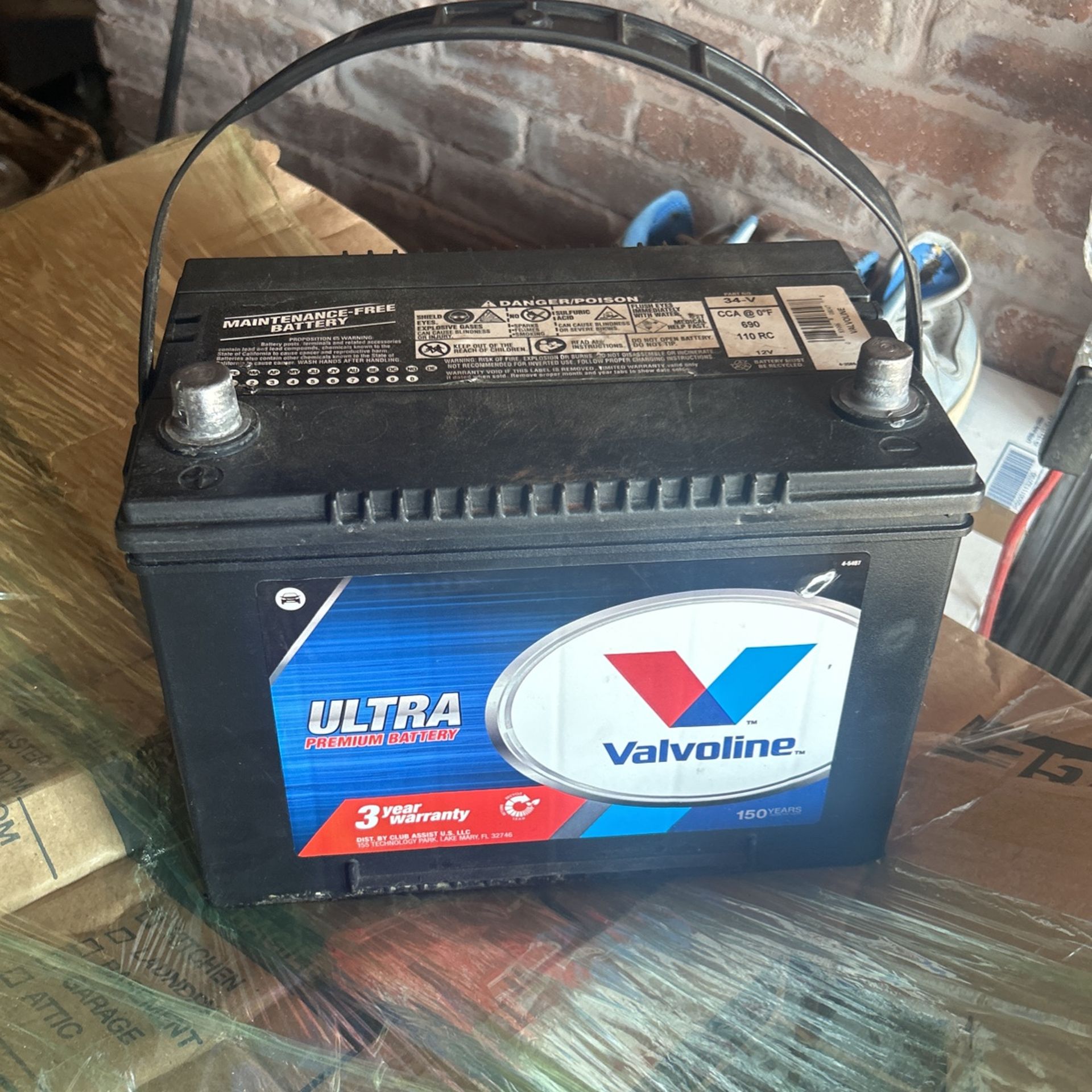 Valvoline Ultra Premium Battery