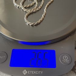 952 silver rope chain