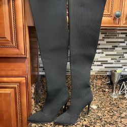 Kendall + Kylie Anabel II Thigh High Stretch Boots. 