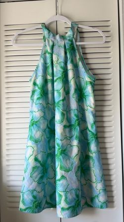 Floral Halter Neck Swing Dress
