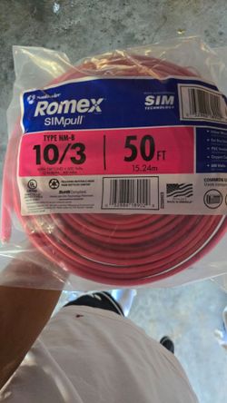 Romex SIMpull 10/3 NM-B Wire 50 ft